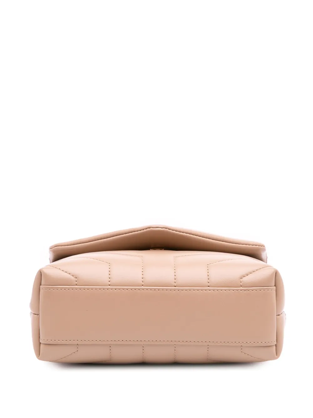 Pre-owned Saint Laurent 2021 Toy Matelasse Leather Monogram Loulou Crossbody Bag In Brown