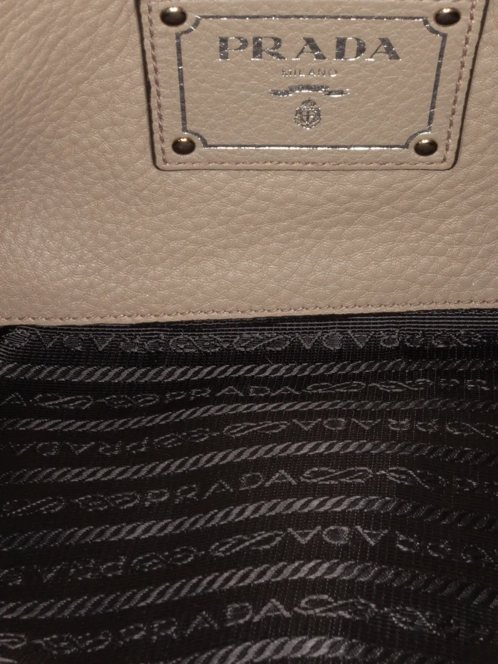 Pre-owned Prada 2013-2025 Vitello Daino Crossbody Bag In Brown