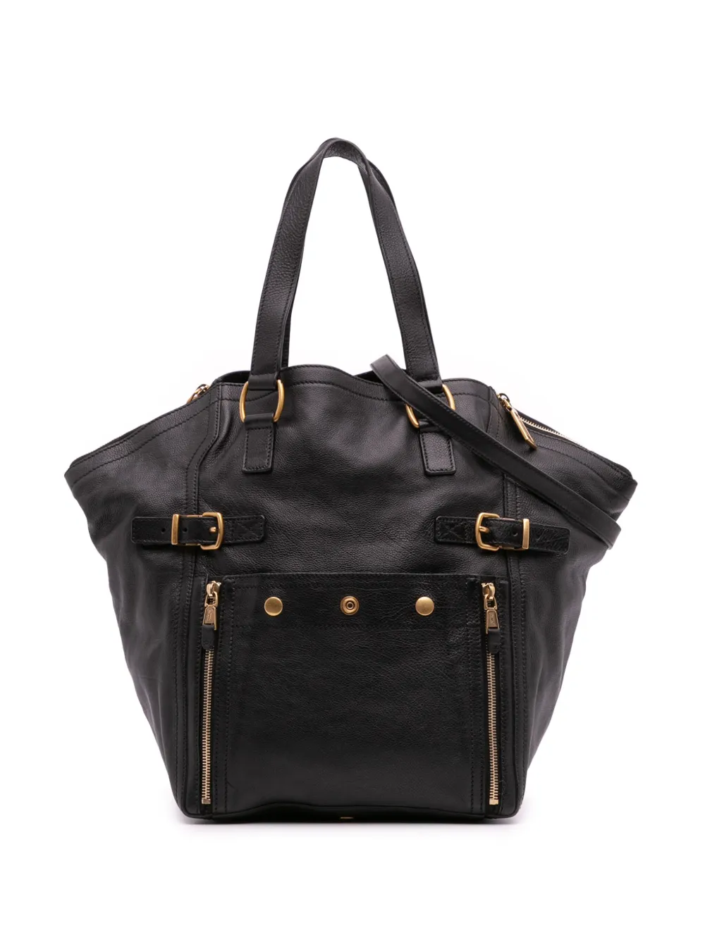 Saint Laurent Pre-Owned 2000-2012 Medium Leather Downtown Tote satchel | Black | Image 1