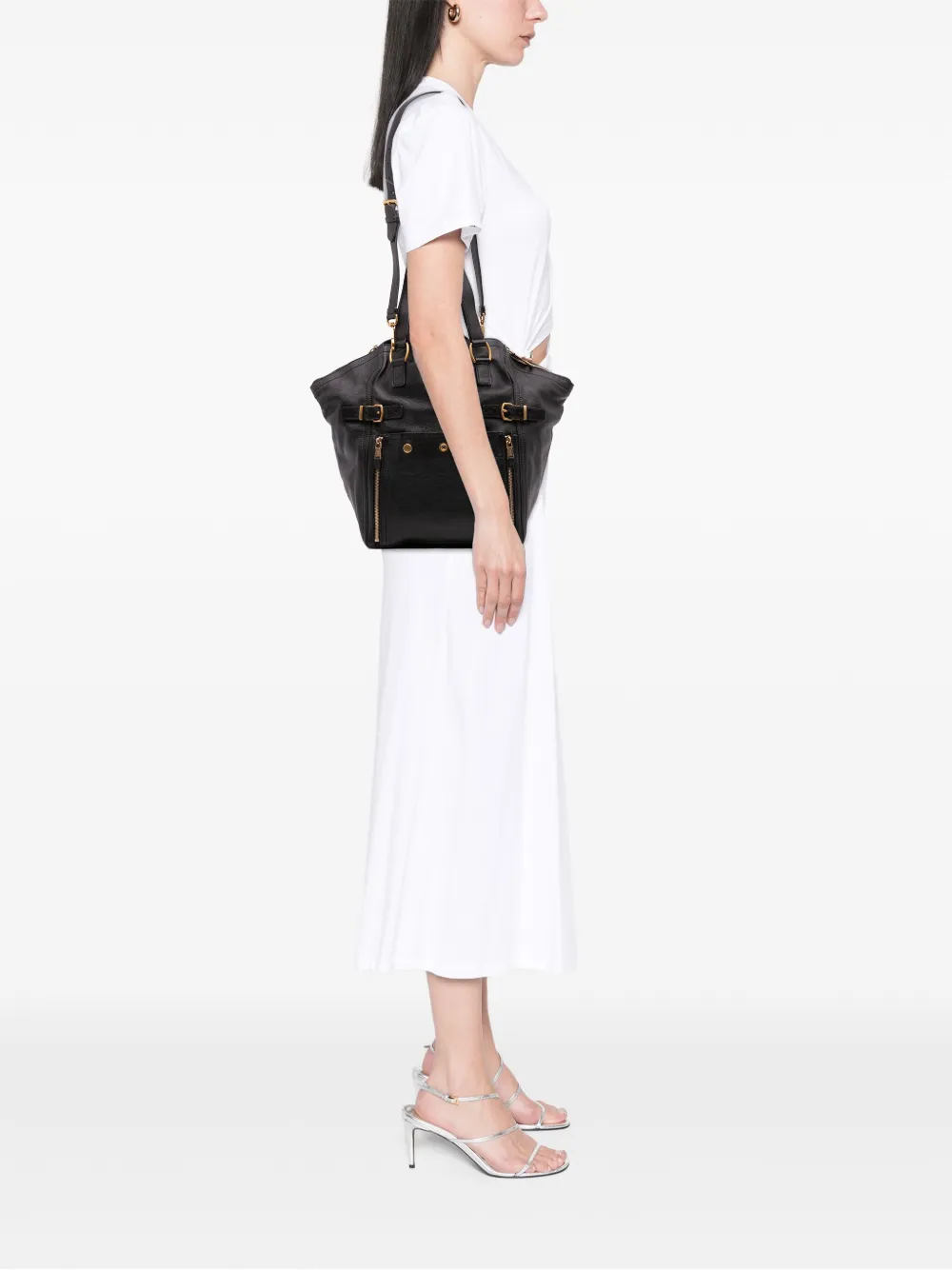 Saint Laurent Pre-Owned 2000-2012 Medium Leather Downtown Tote satchel | Pre-Owned | Image 2