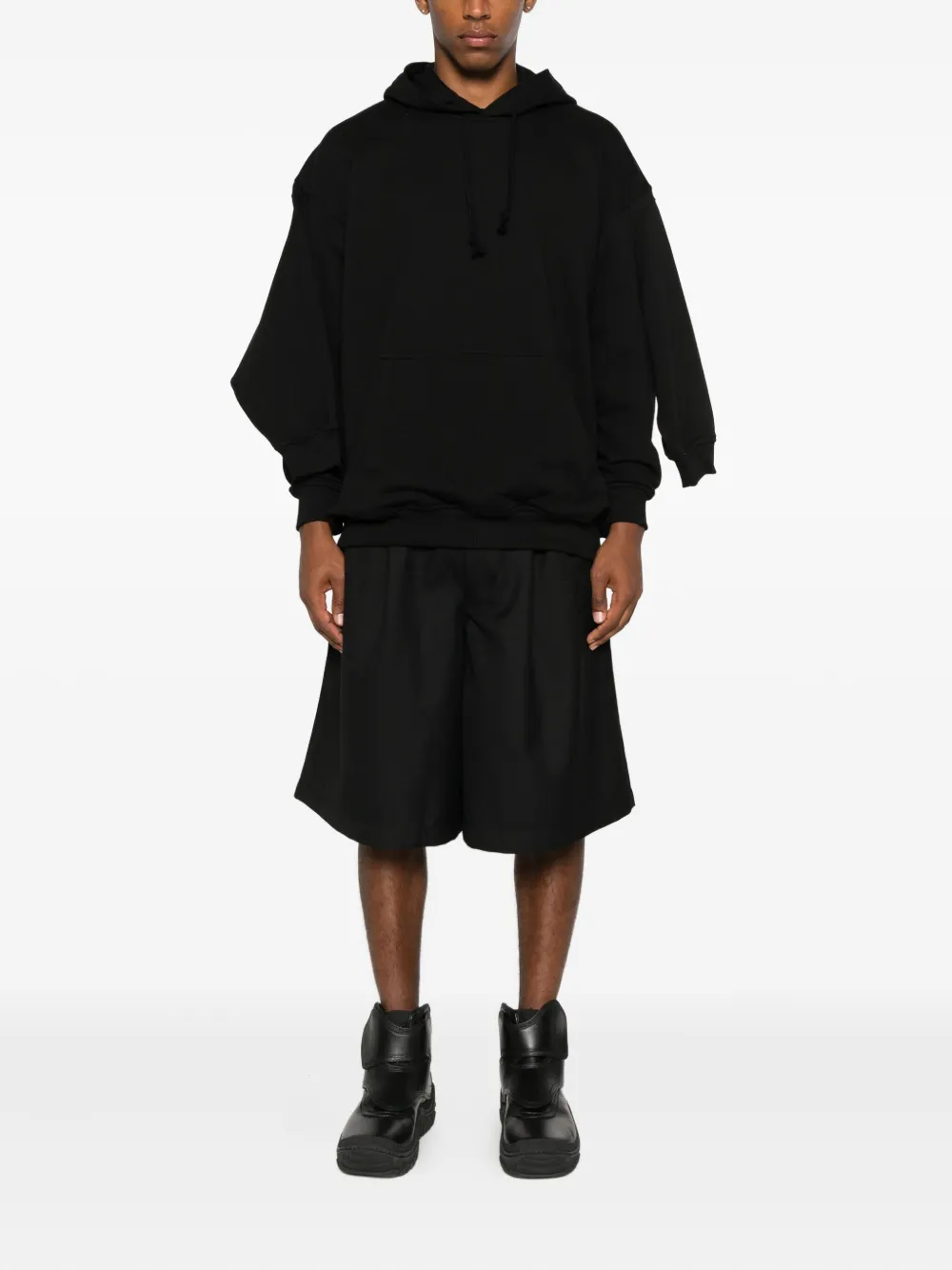 Comme Des Garçons Shirt Quad-sleeve Pocket Hoodie In Black