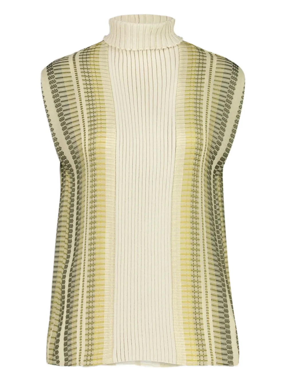Zeus+Dione ribbed high-neck vest | verde | Image 1