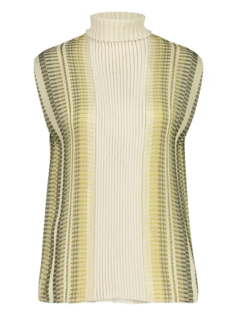 Zeus+Dione ribbed high-neck vest
