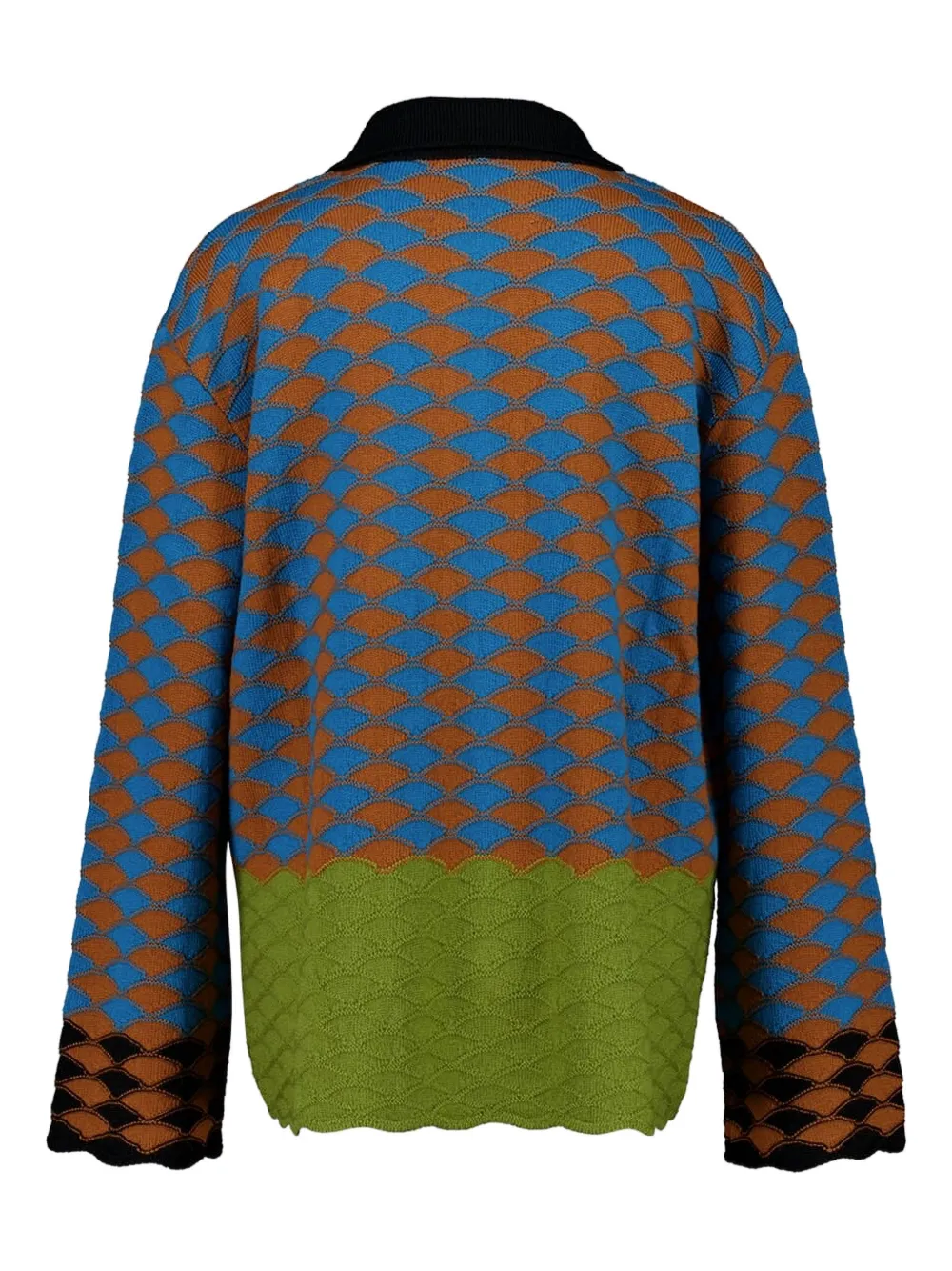 La DoubleJ geometric-pattern wool top | T-Shirts & Jersey Shirts | Image 2
