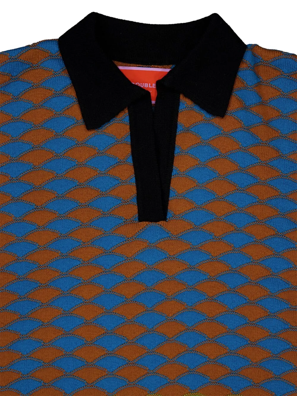 La DoubleJ Wollen top met geometrisch patroon Blauw
