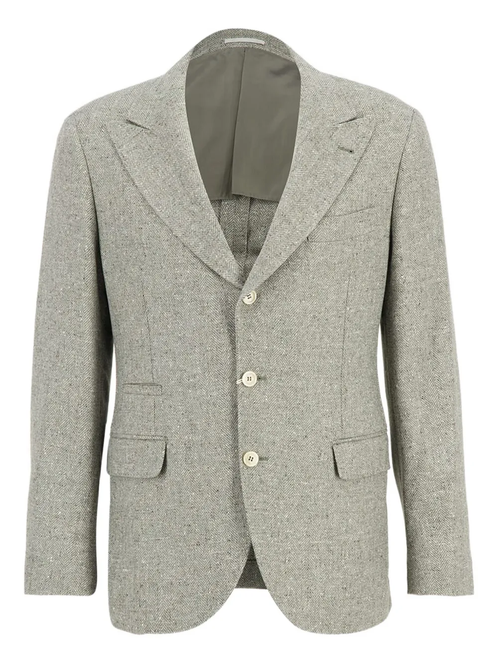 Brunello Cucinelli herringbone blazer | Grey | Image 1