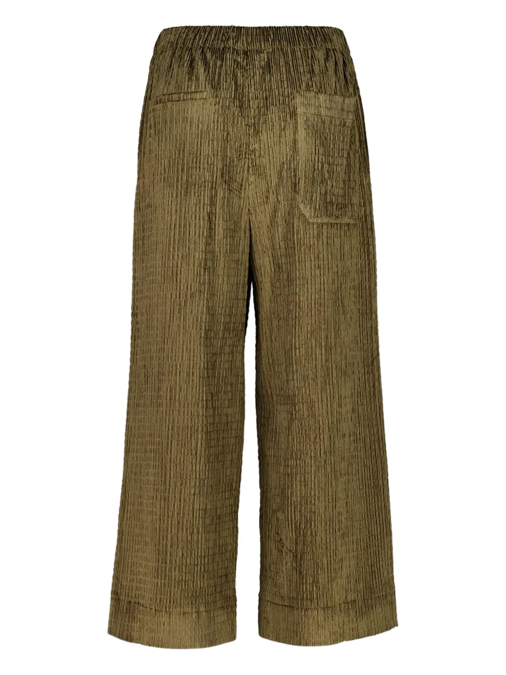Zeus+Dione Culotte met elastische taille en textuur - Bruin