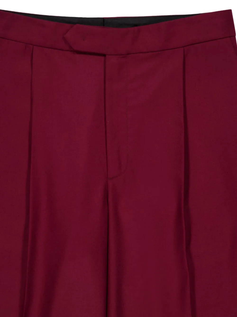 Zeus + Dione Fractal Wool Trousers In Burgundy