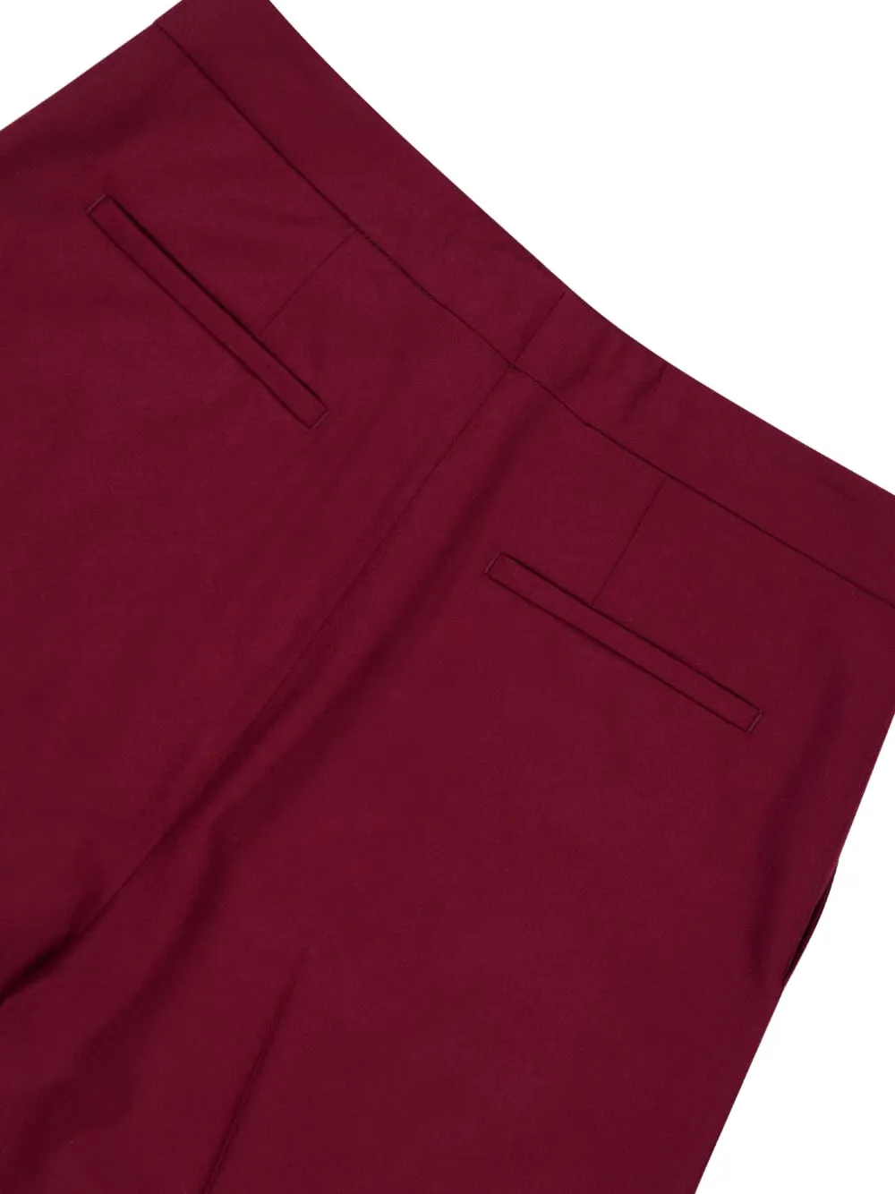 Zeus + Dione Fractal Wool Trousers In Burgundy