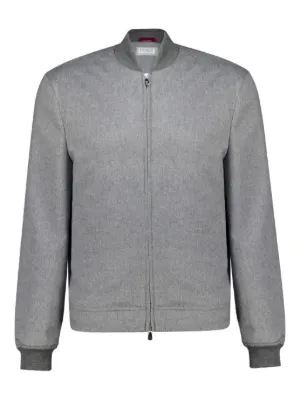 Jil Sander ウールボンバージャケット | グレー | FARFETCH JP