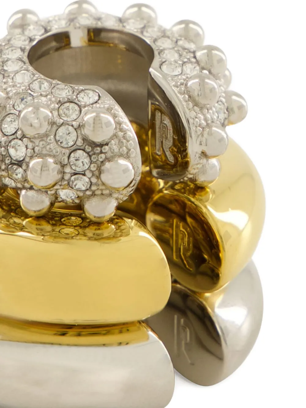 Rabanne Crystal-embellished Earrings - Silver 
