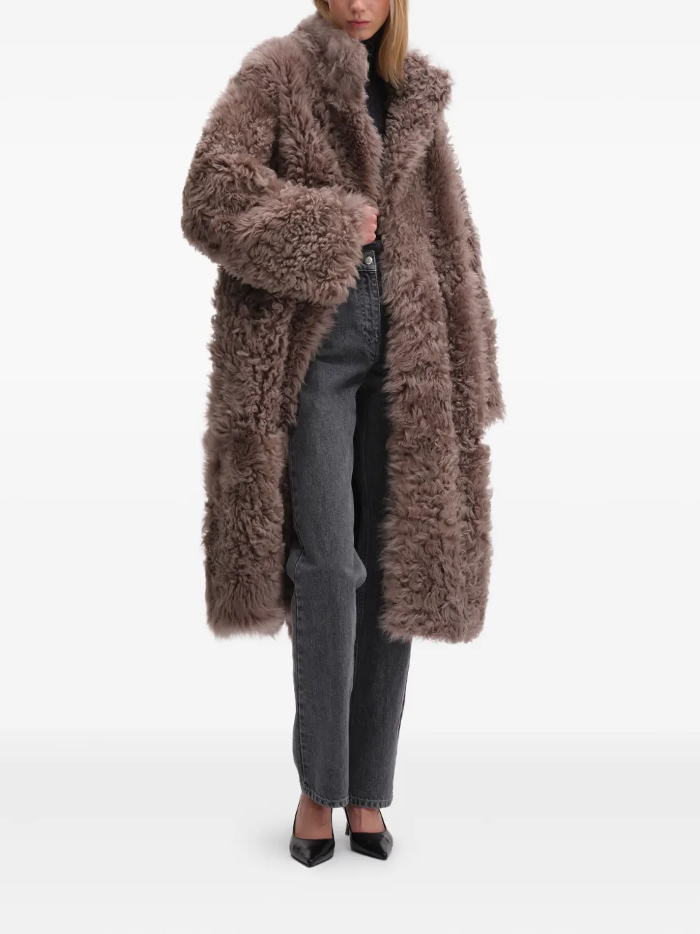 REMAIN Lammy coat - Bruin