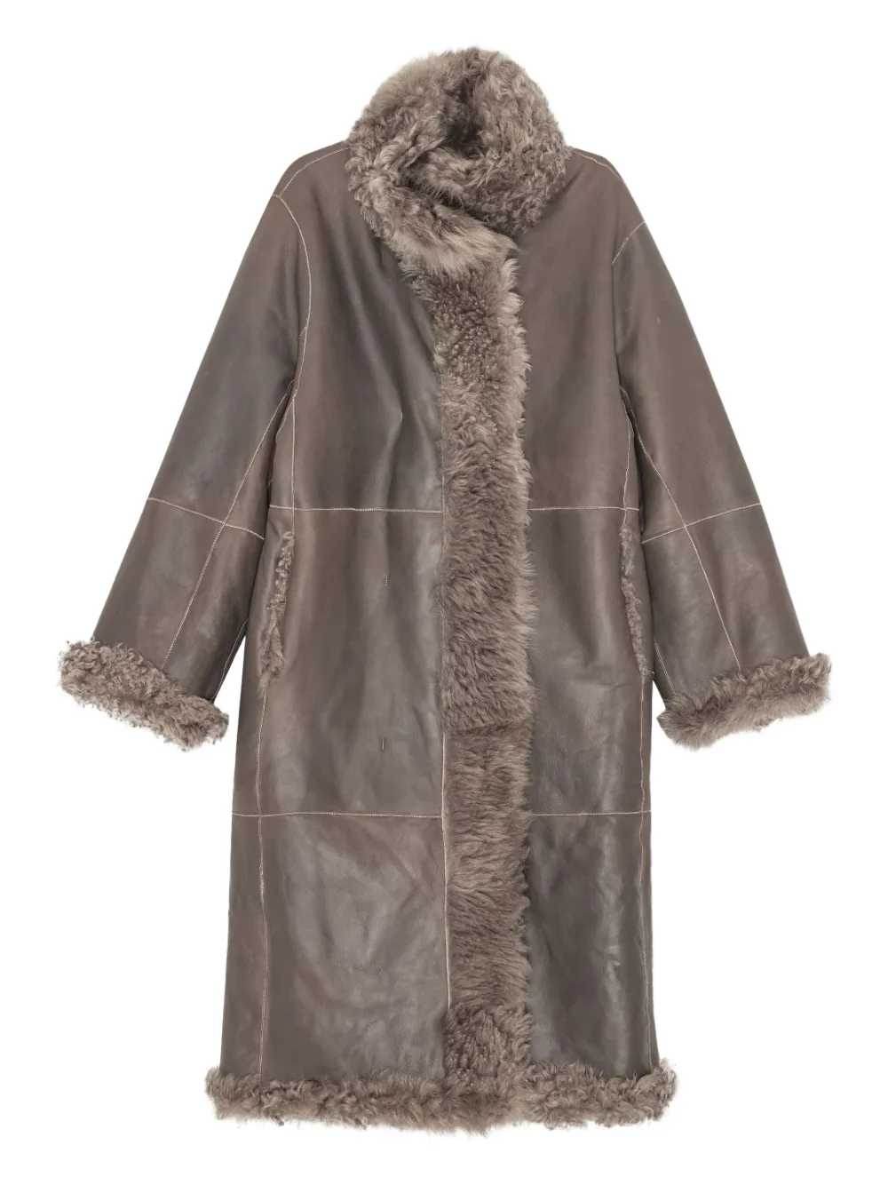 REMAIN Lammy coat Bruin