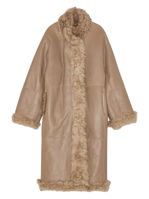 REMAIN shearling leather long coat
