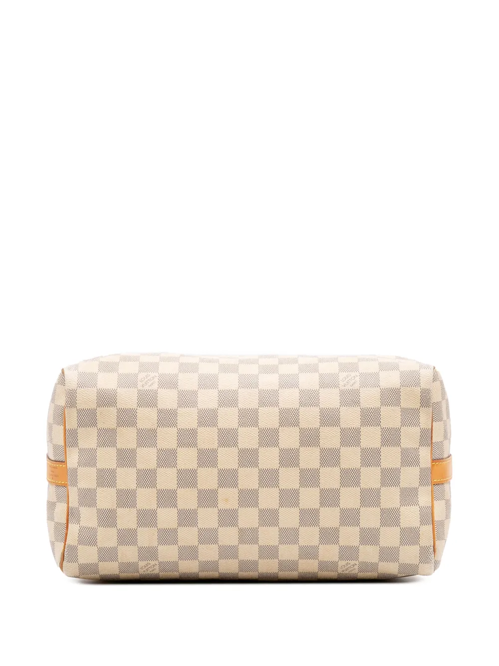 Pre-owned Louis Vuitton 2014 Damier Azur Speedy Bandouliere 30 Satchel In White