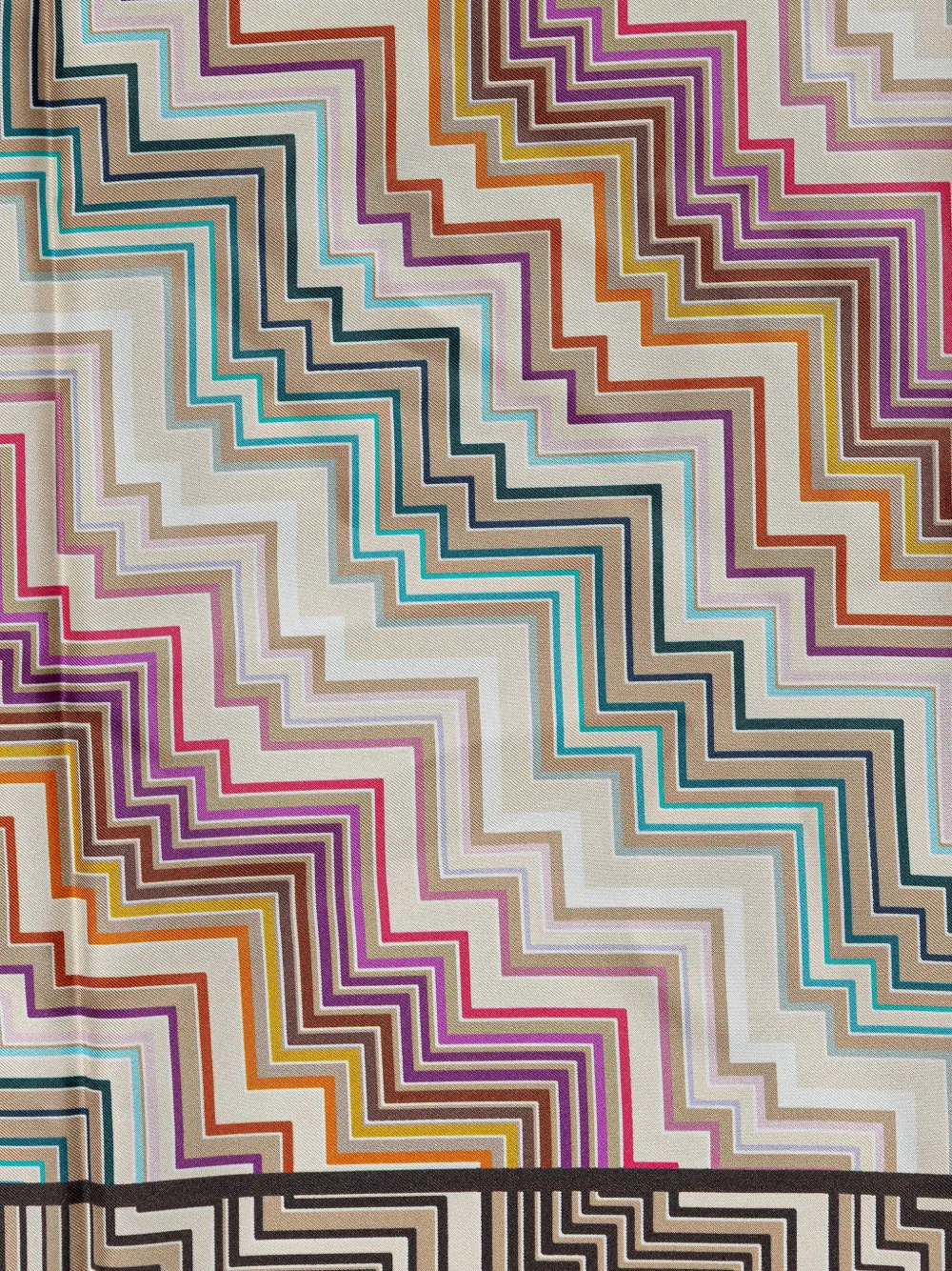 Missoni zigzag scarf - Beige