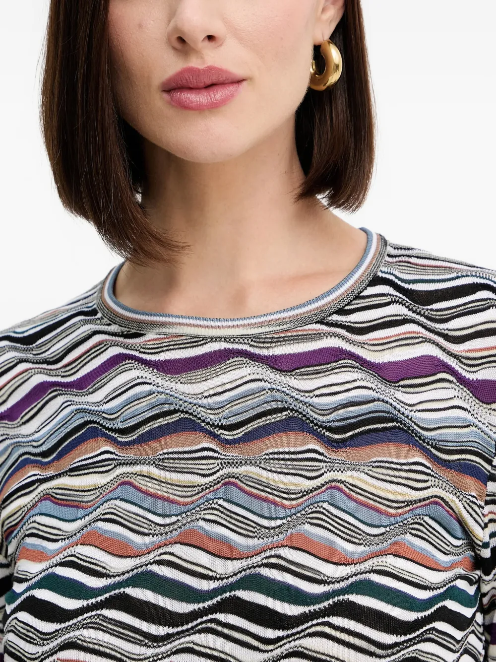 Missoni Wavy Sweater In White