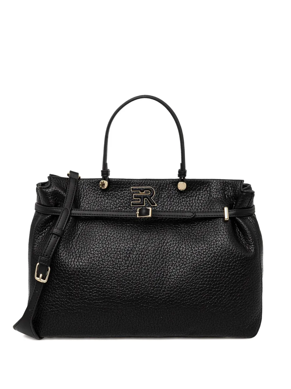 ERMANNO FIRENZE  top-handle logo-detailed tote bag | Black | Image 1
