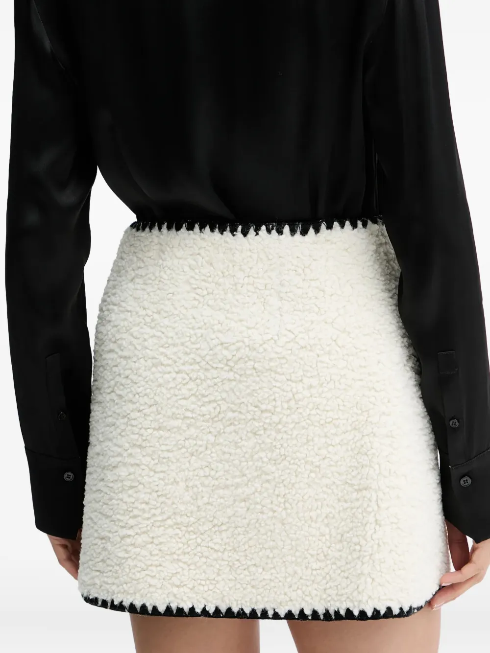 Ermanno Scervino stitching-detail mini skirt - Beige