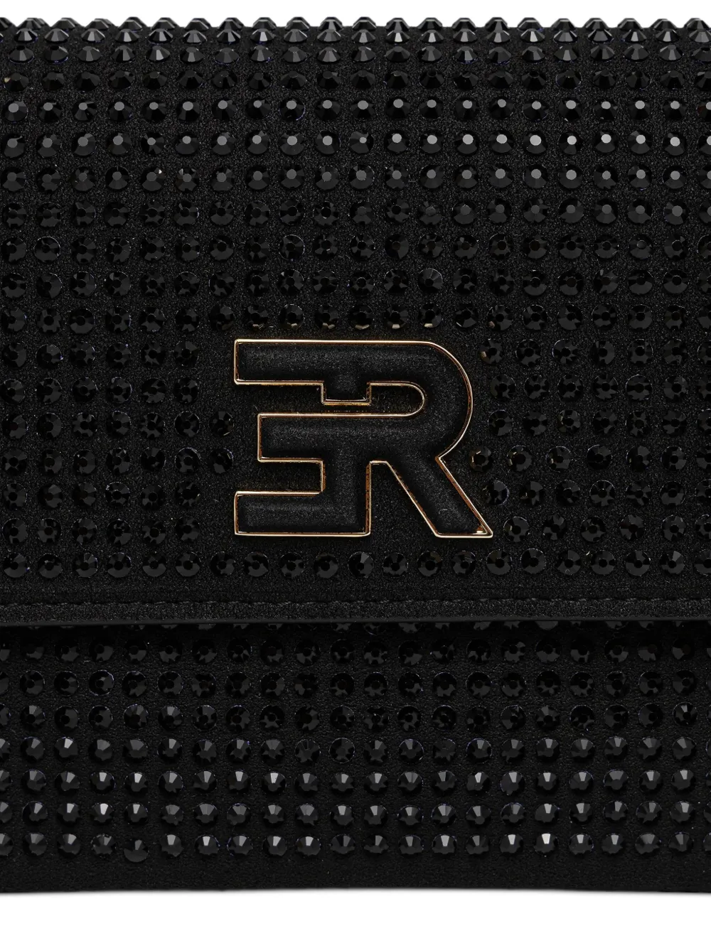 Ermanno Scervino Tas verfraaid met kristallen en kettingband Zwart