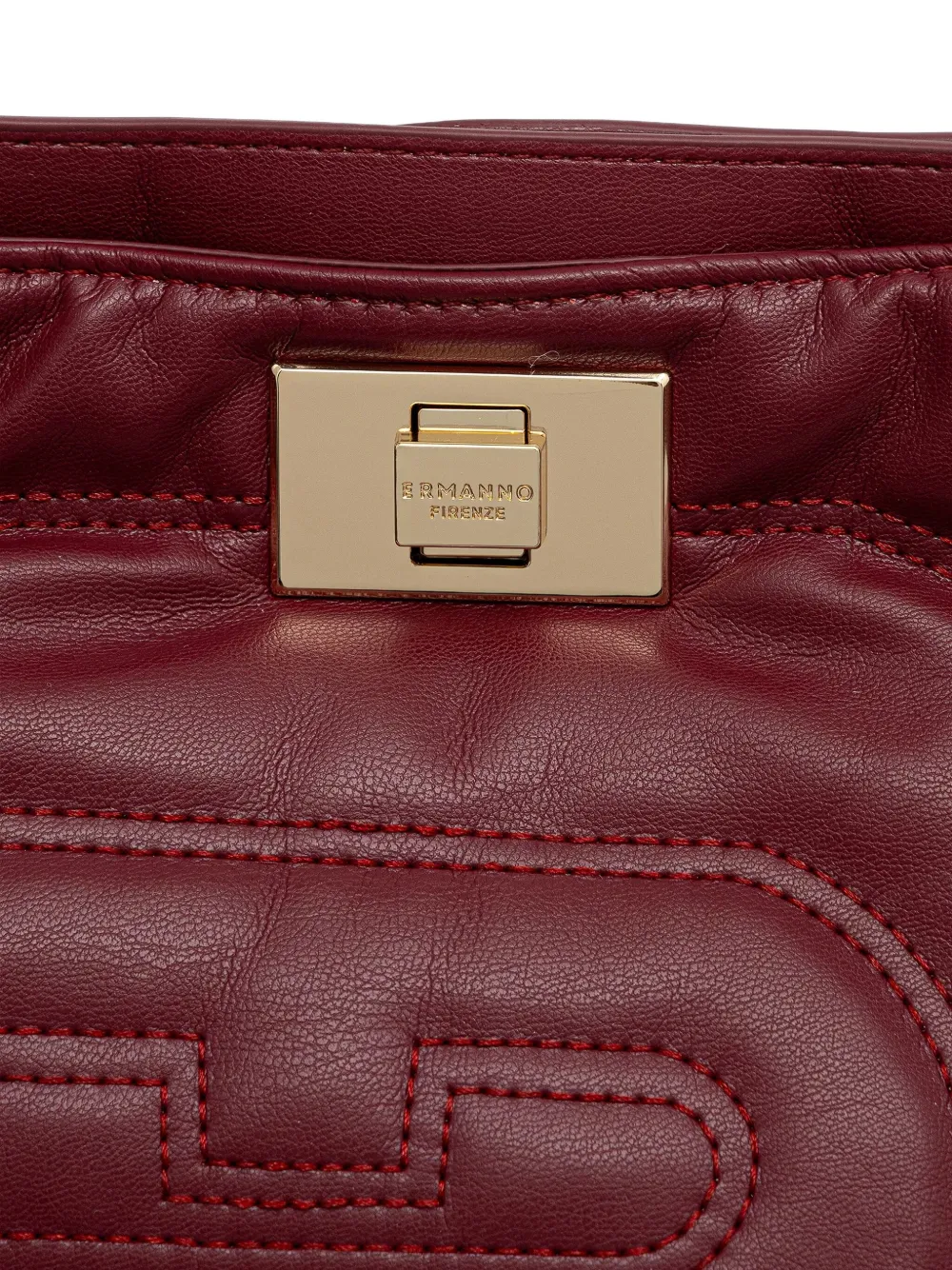 Ermanno Scervino Embossed-logo Top-handle Tote Bag In Red