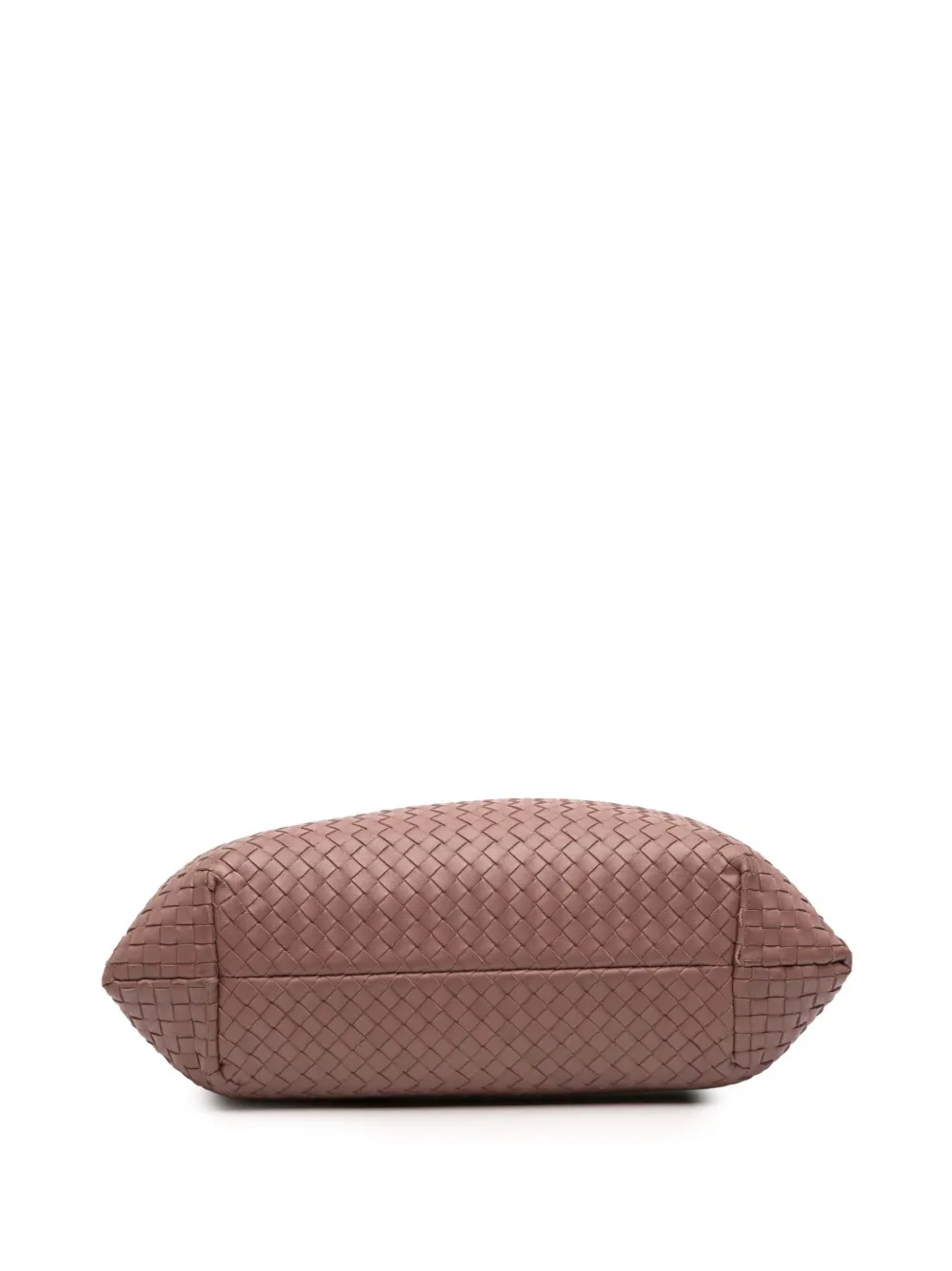 Pre-owned Bottega Veneta 2012-2025 Medium Nappa Intrecciato Capri Tote Bag In Pink