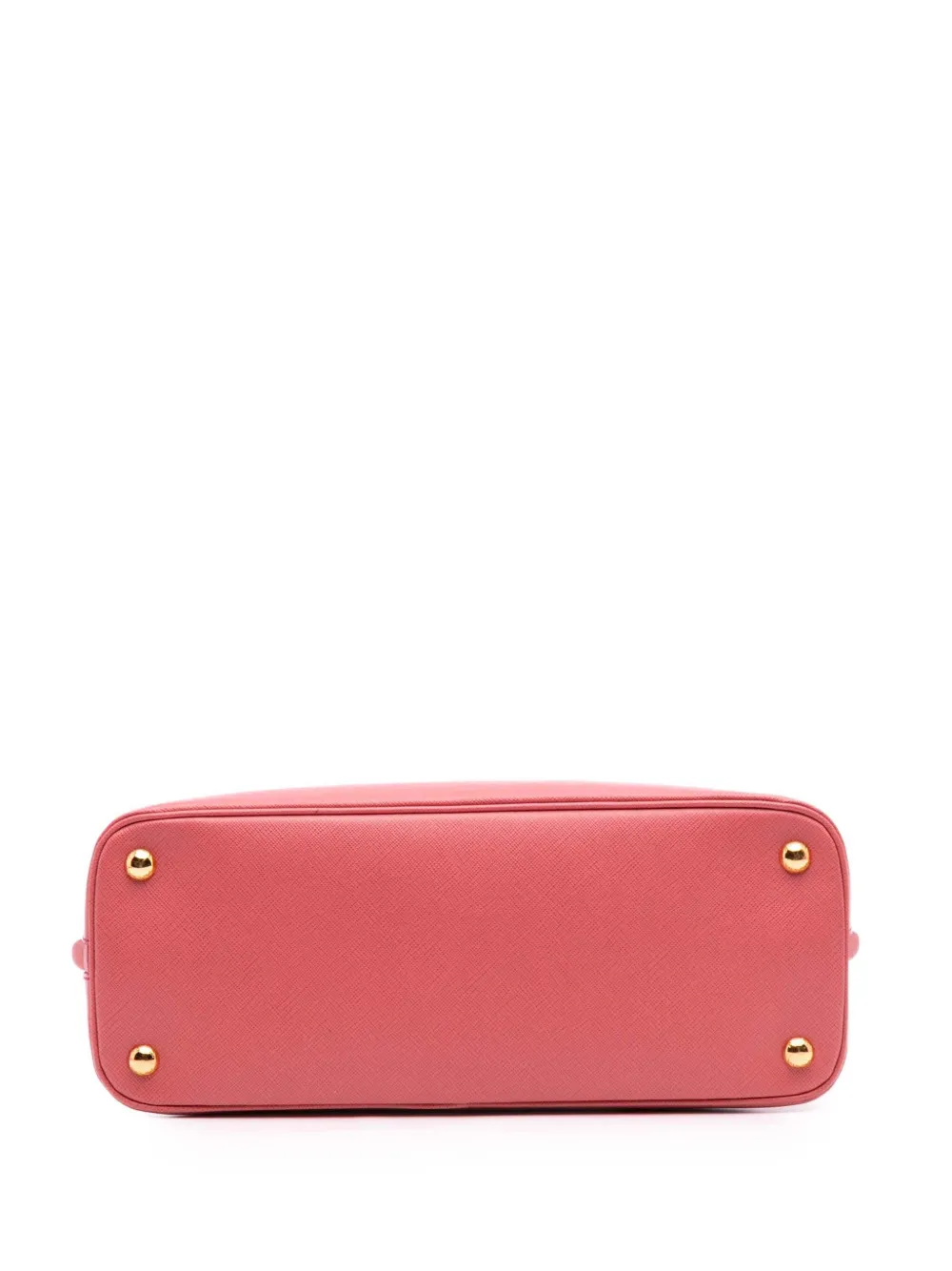 Pre-owned Prada 2021-2025 Medium Saffiano Lux Promenade Satchel In Pink