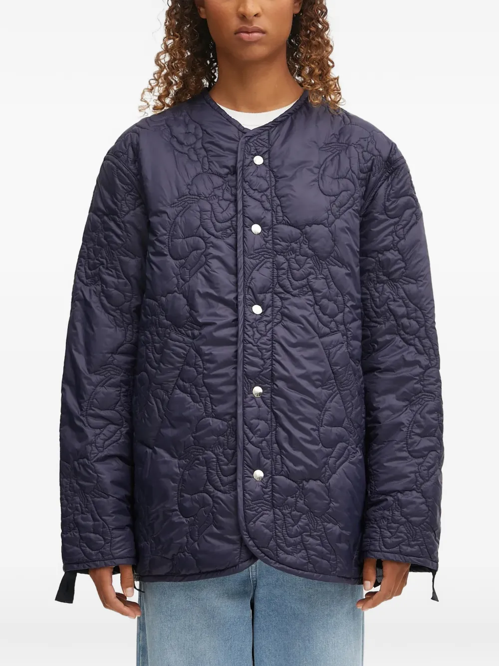 Fiorucci quilted button jacket - Blau