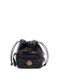 Versace Pre-Owned 2019-2025 Quilted Calfskin La Medusa Drawstring bucket bag - Black