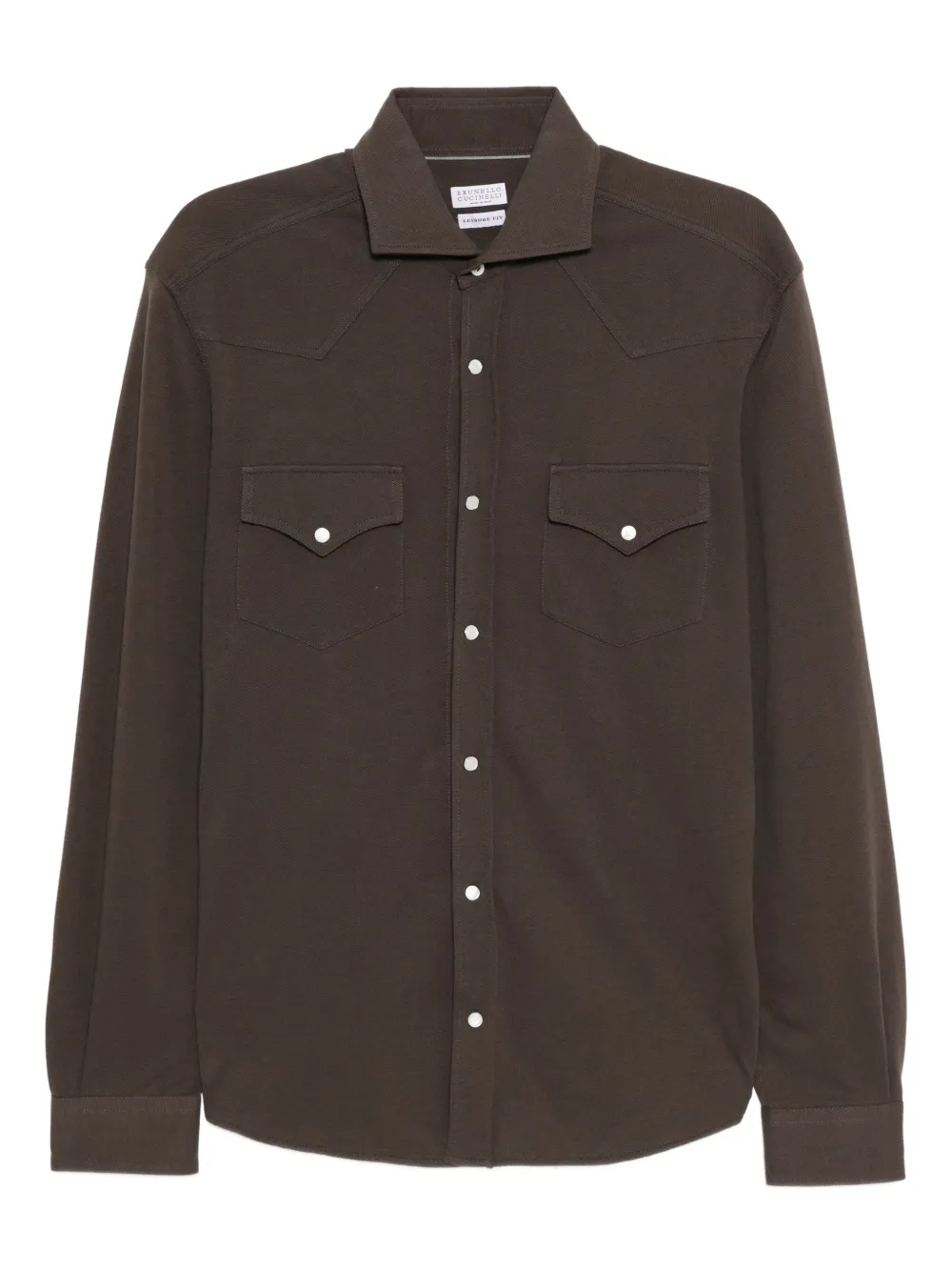 Brunello Cucinelli cotton shirt | Brown | Image 1