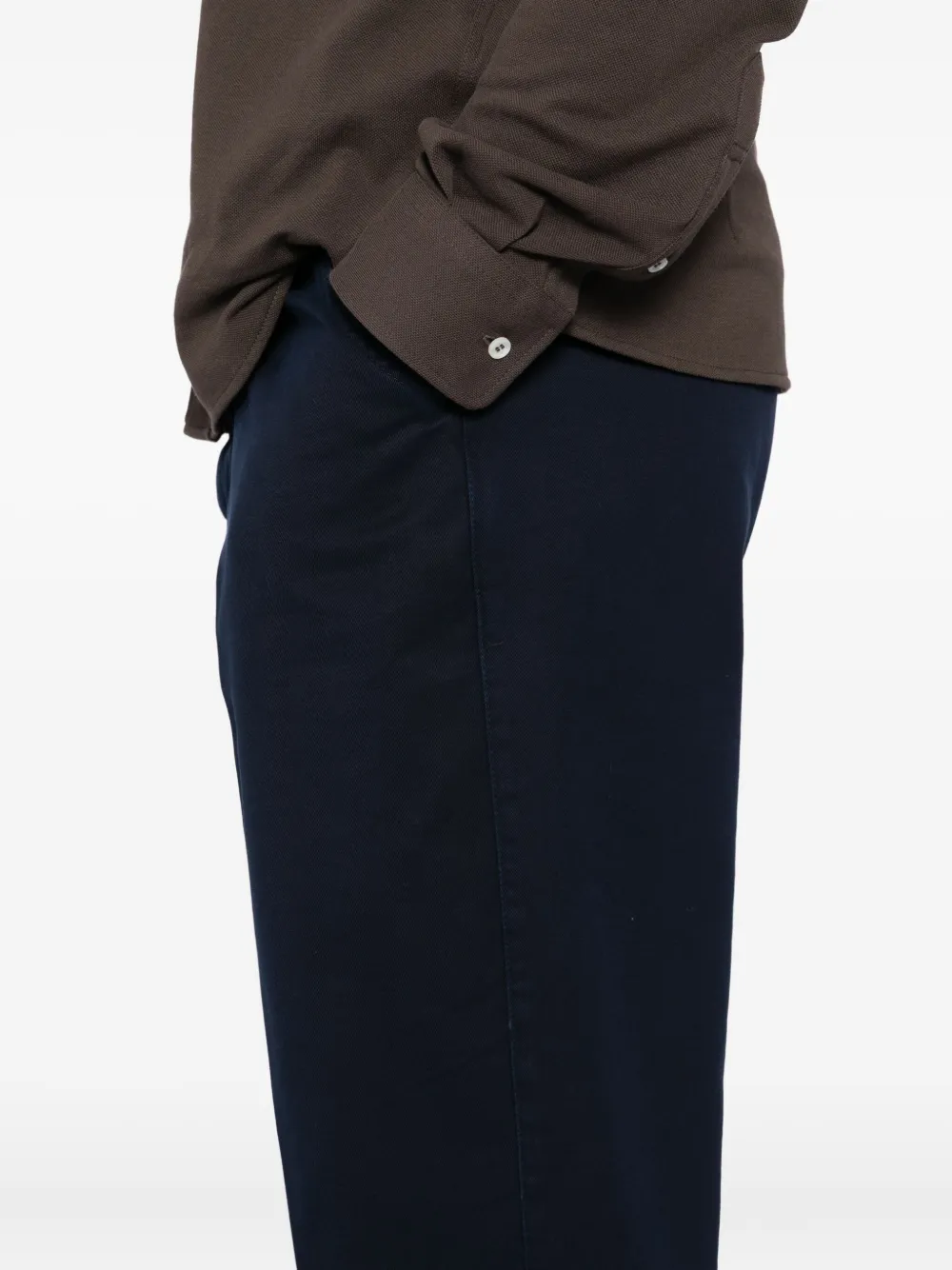 Brunello Cucinelli Katoenen plooibroek Blauw