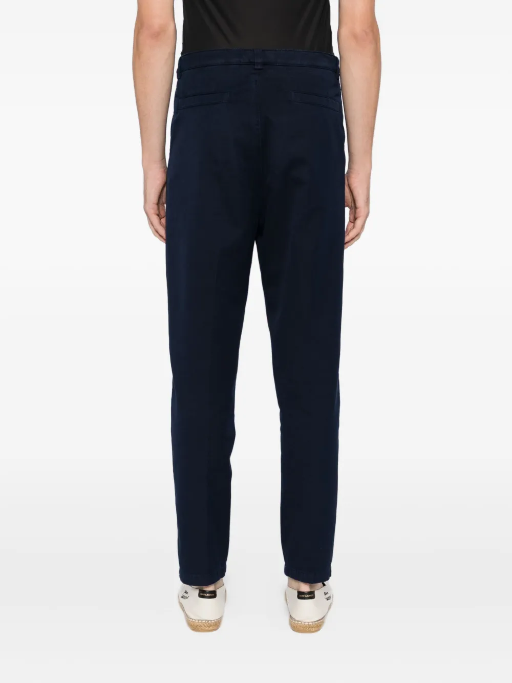 Brunello Cucinelli Katoenen plooibroek Blauw