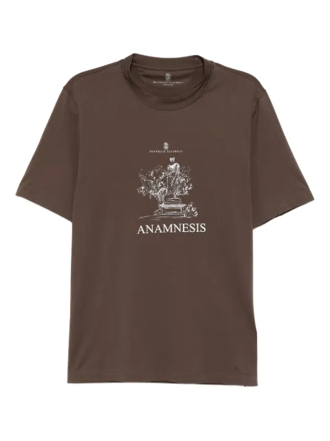 Brunello Cucinelli graphic-print cotton T-shirt