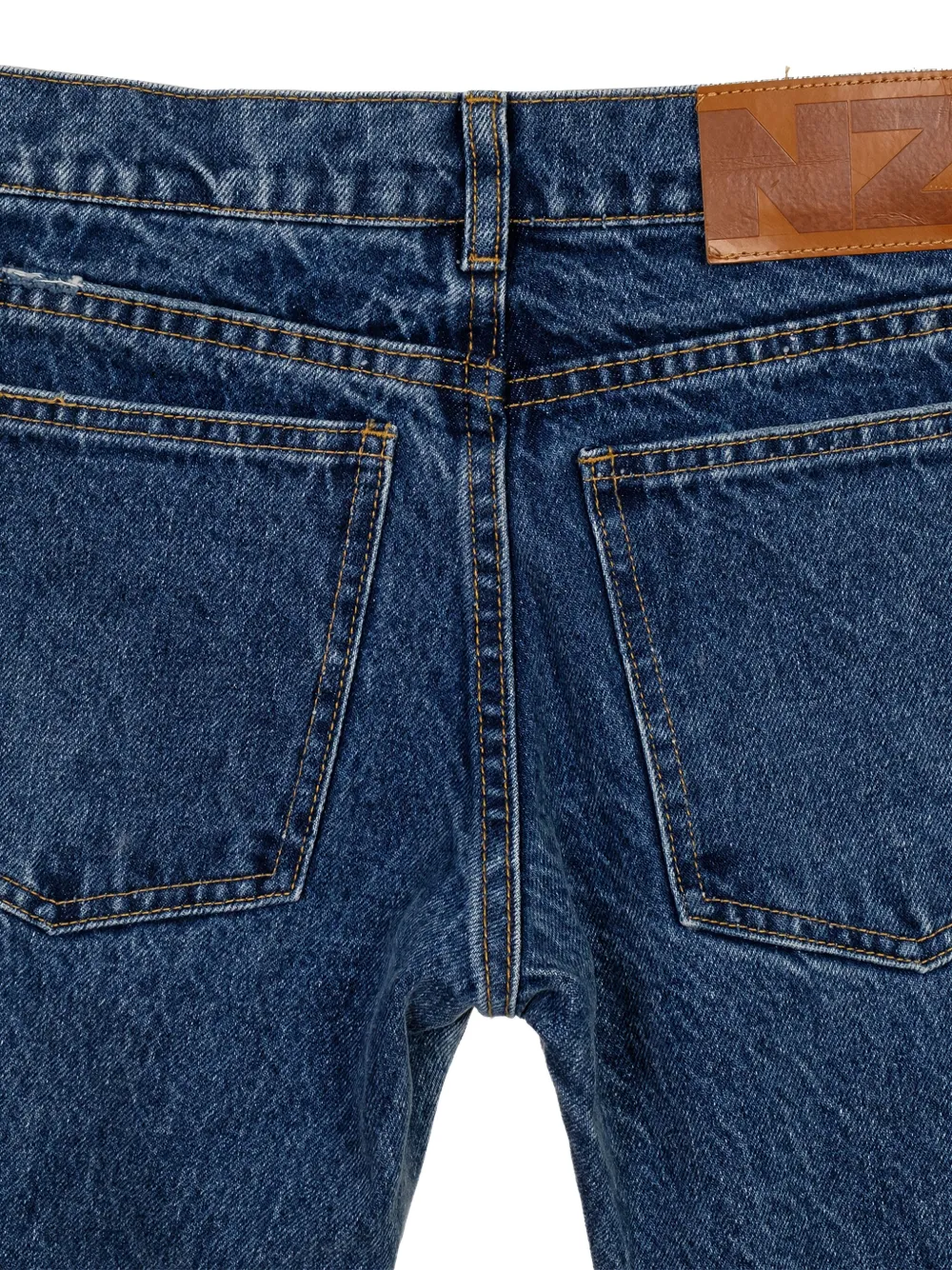Natasha Zinko Distressed Flared Jeans In Blue