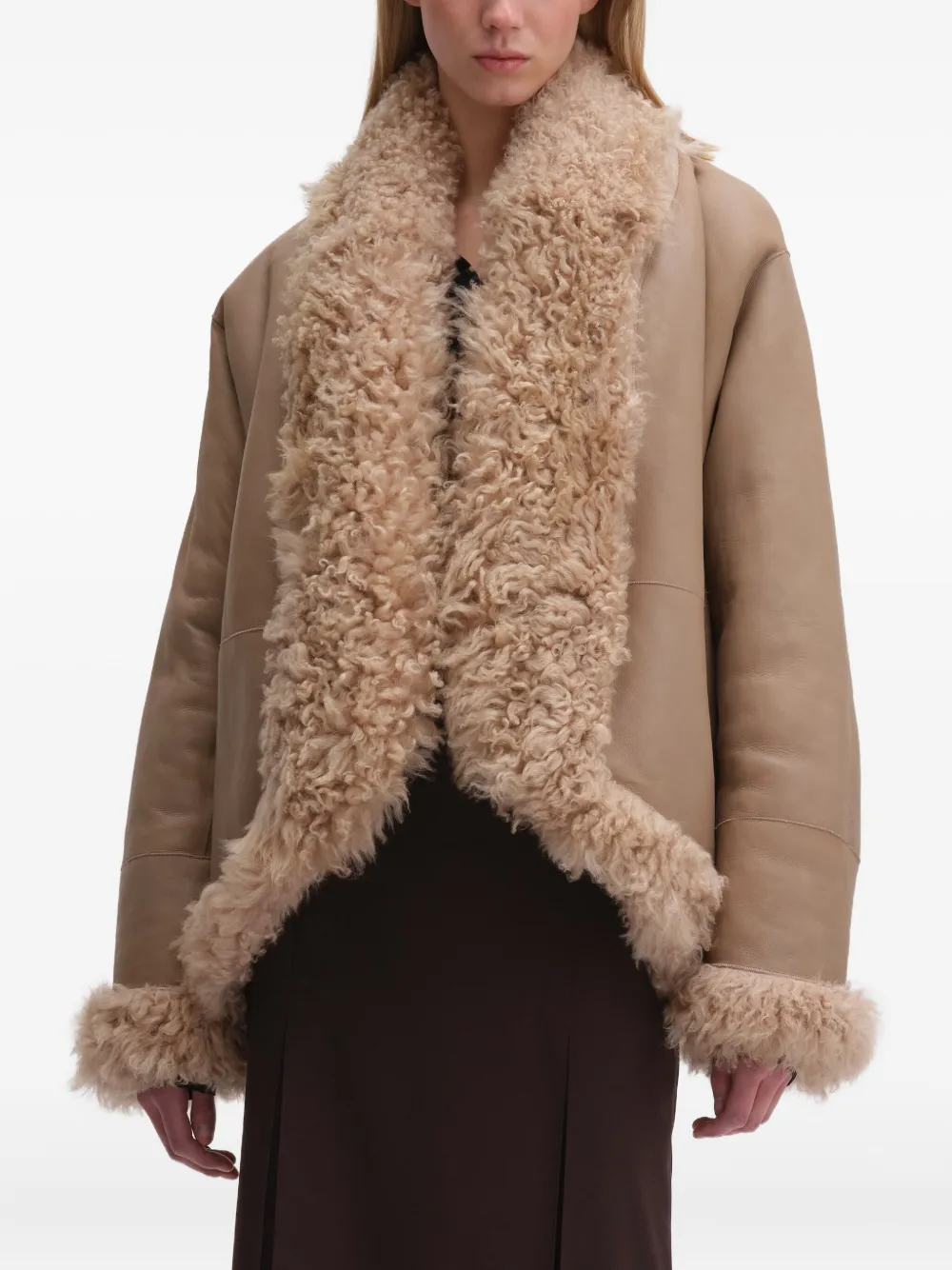 REMAIN shearling reversible jacket | Neutrals | Image 1