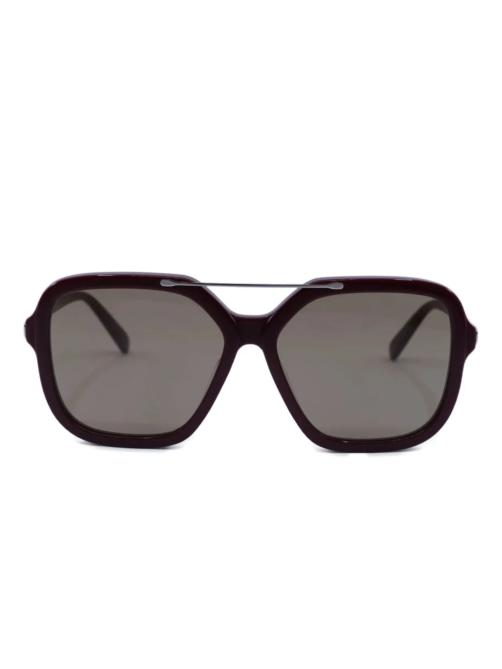 Stella McCartney Eyewear Zonnebril met vierkant montuur Rood