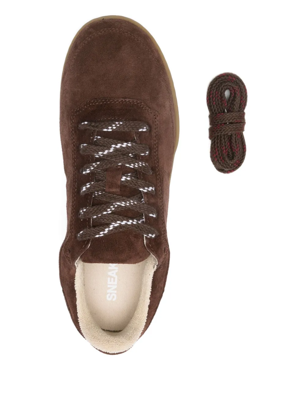 Apc Suede Lace-up Sneakers In Brown