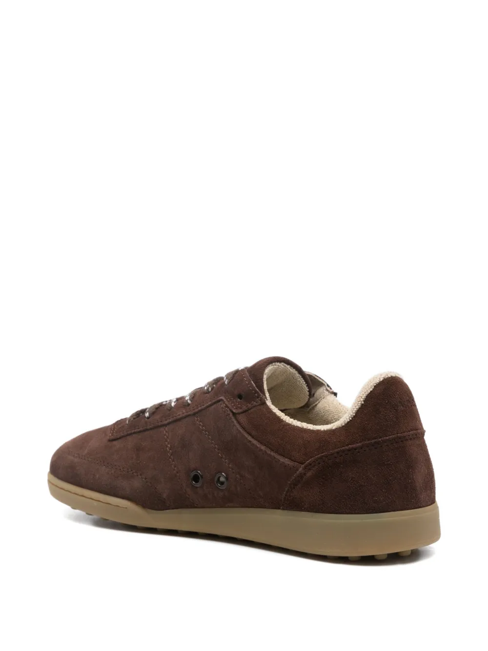 Apc Suede Lace-up Sneakers In Brown