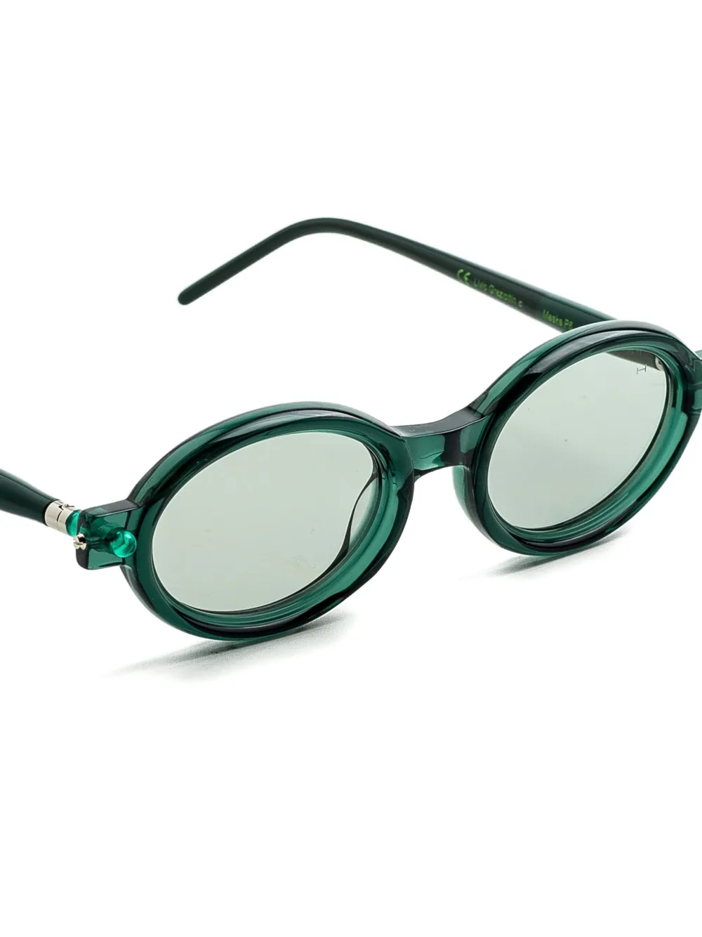 Kuboraum P6 Round-frame Sunglasses In Green