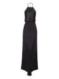 IL VOLO Jewel halterneck train dress - Black