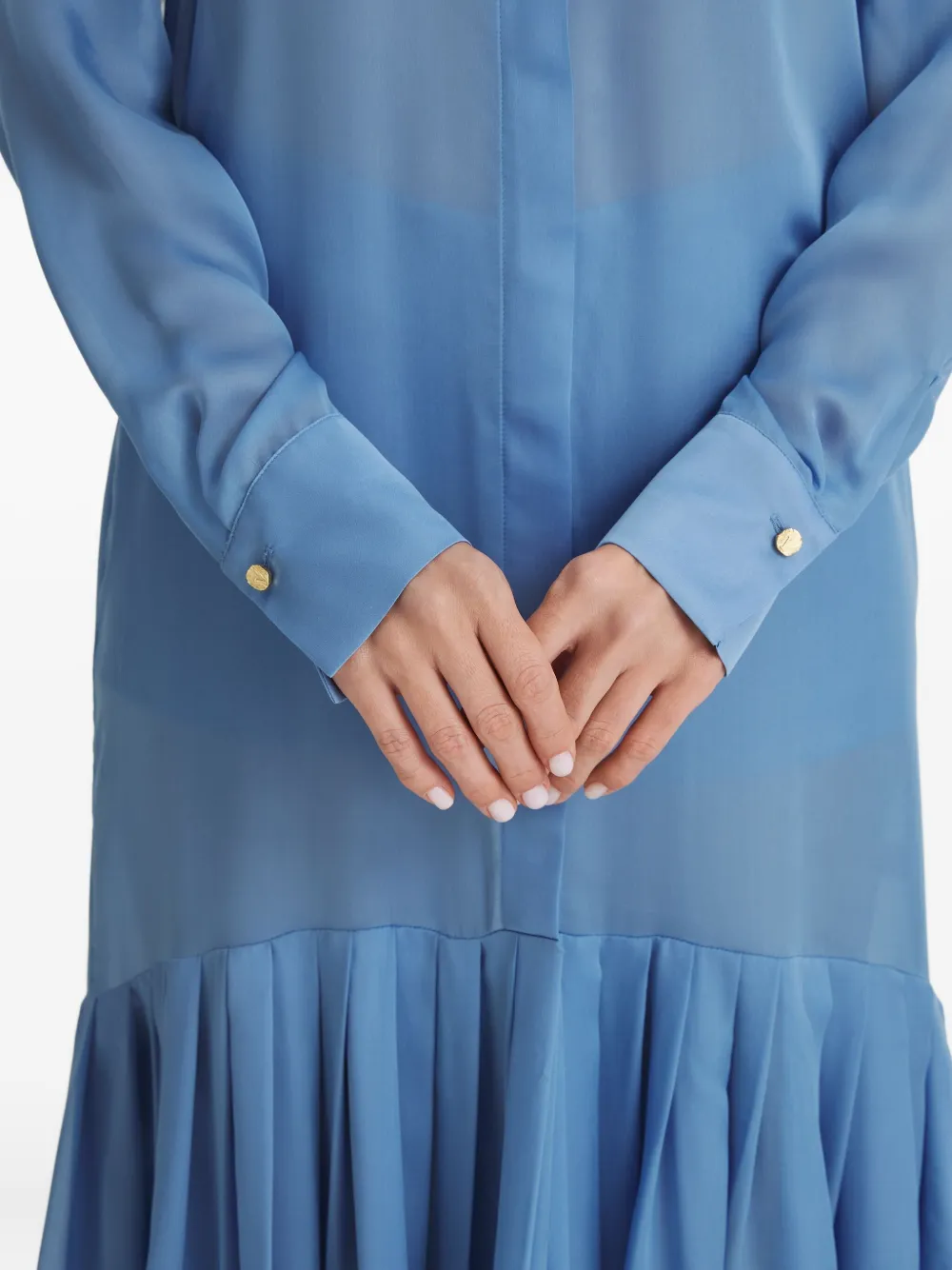 IL VOLO NOA blousejurk met plooien Blauw