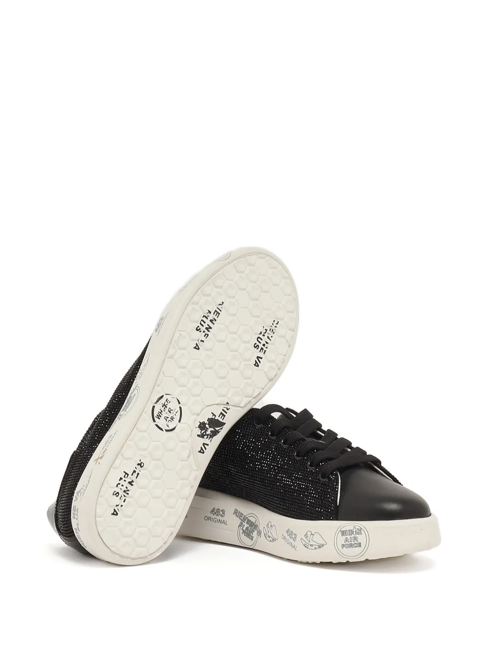 Premiata Sneakers verfraaid met kristallen Zwart
