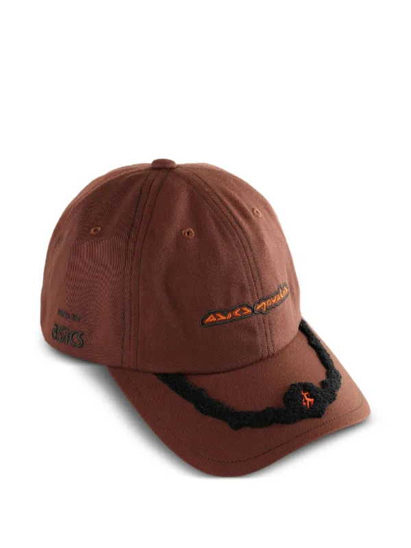 Kiko kostadinov帽子 ASICS x Kiko Kostadinov embroidered-detail Baseball Cap | ブラウン