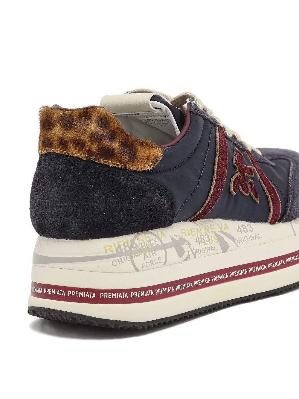 Premiata Sneakers met luipaardprint Blauw