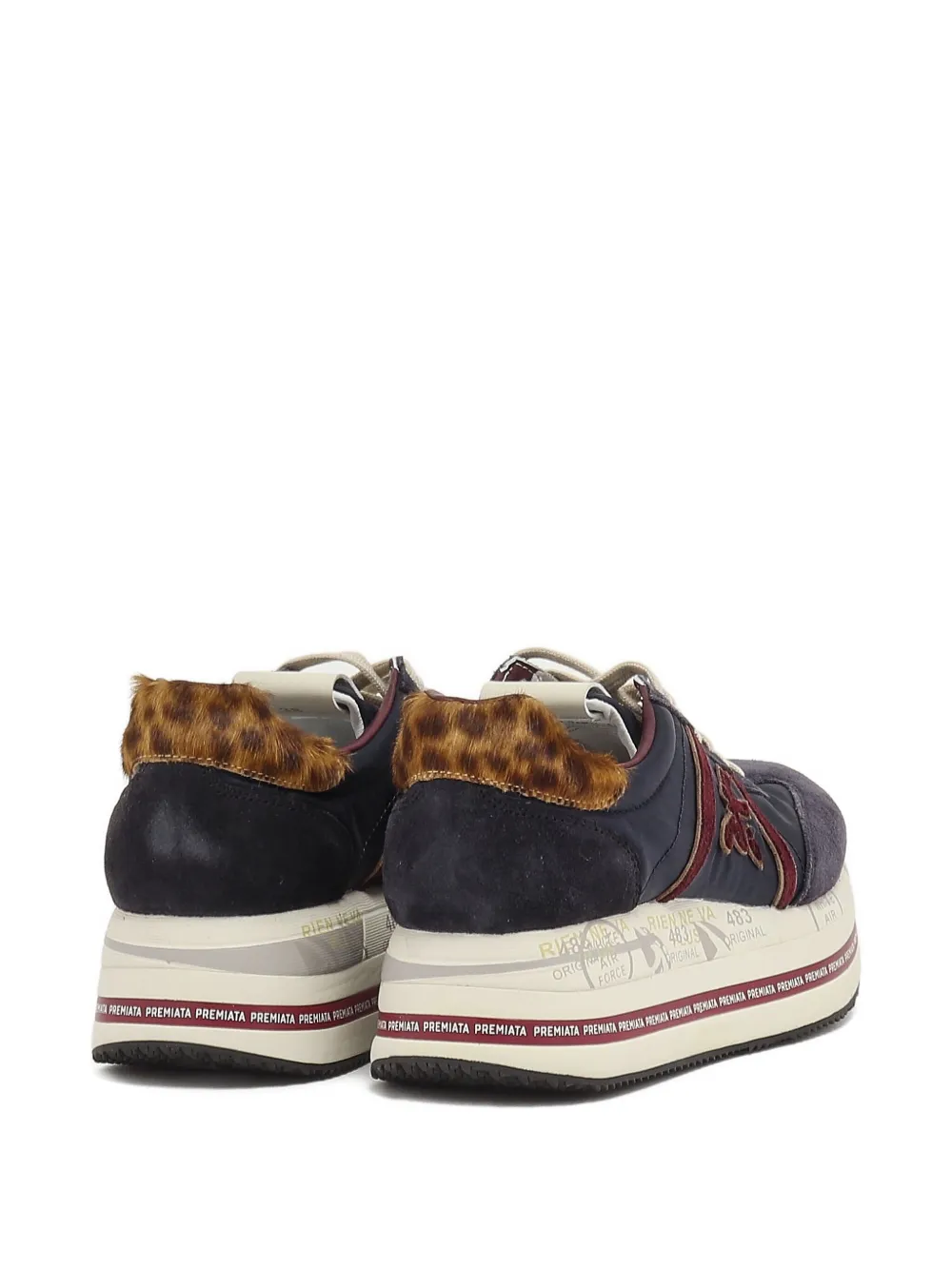 Premiata Sneakers met luipaardprint Blauw