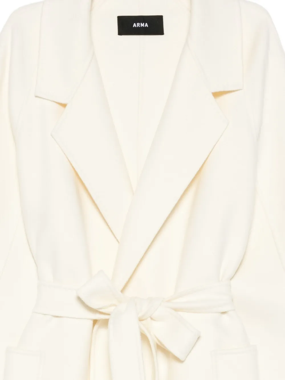 Arma Belted Jacket In White