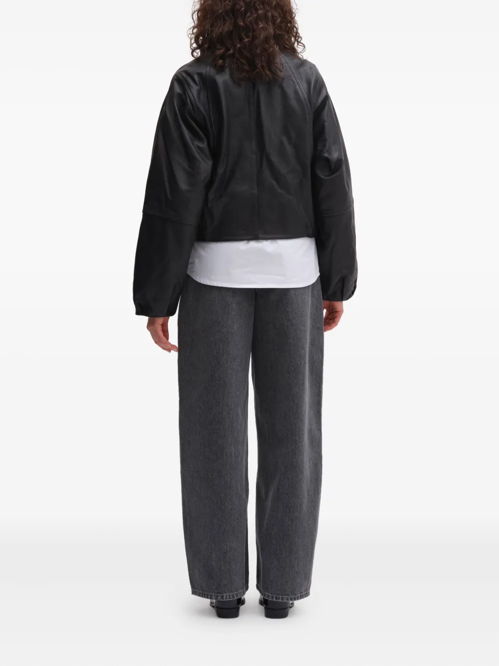 Remain Birger Christensen Leather Jacket In Black