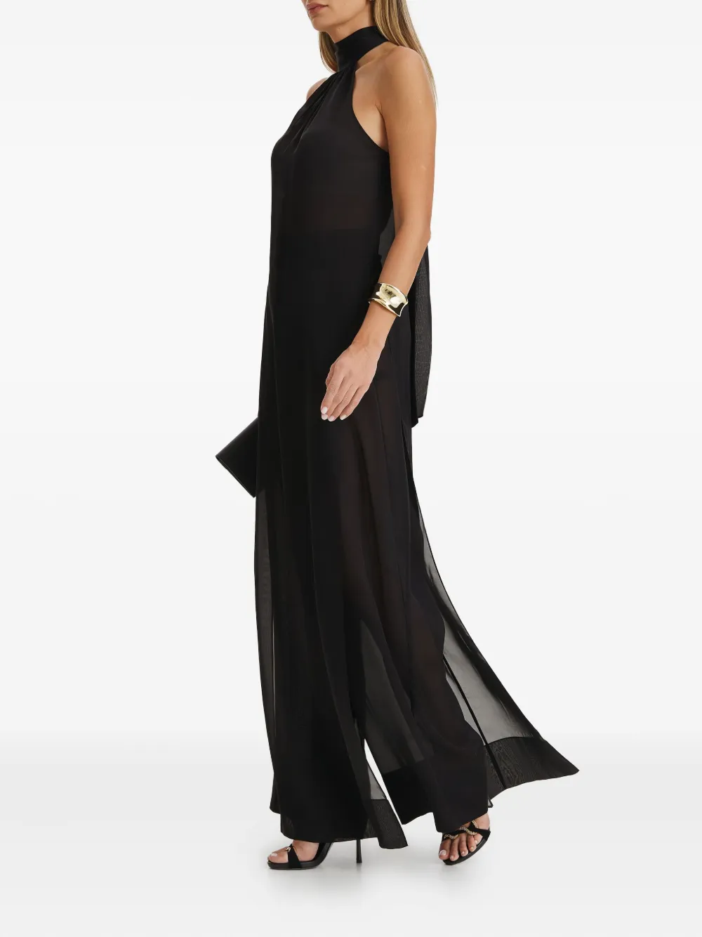  Il Volo Erin Bow-halter Top - Black 