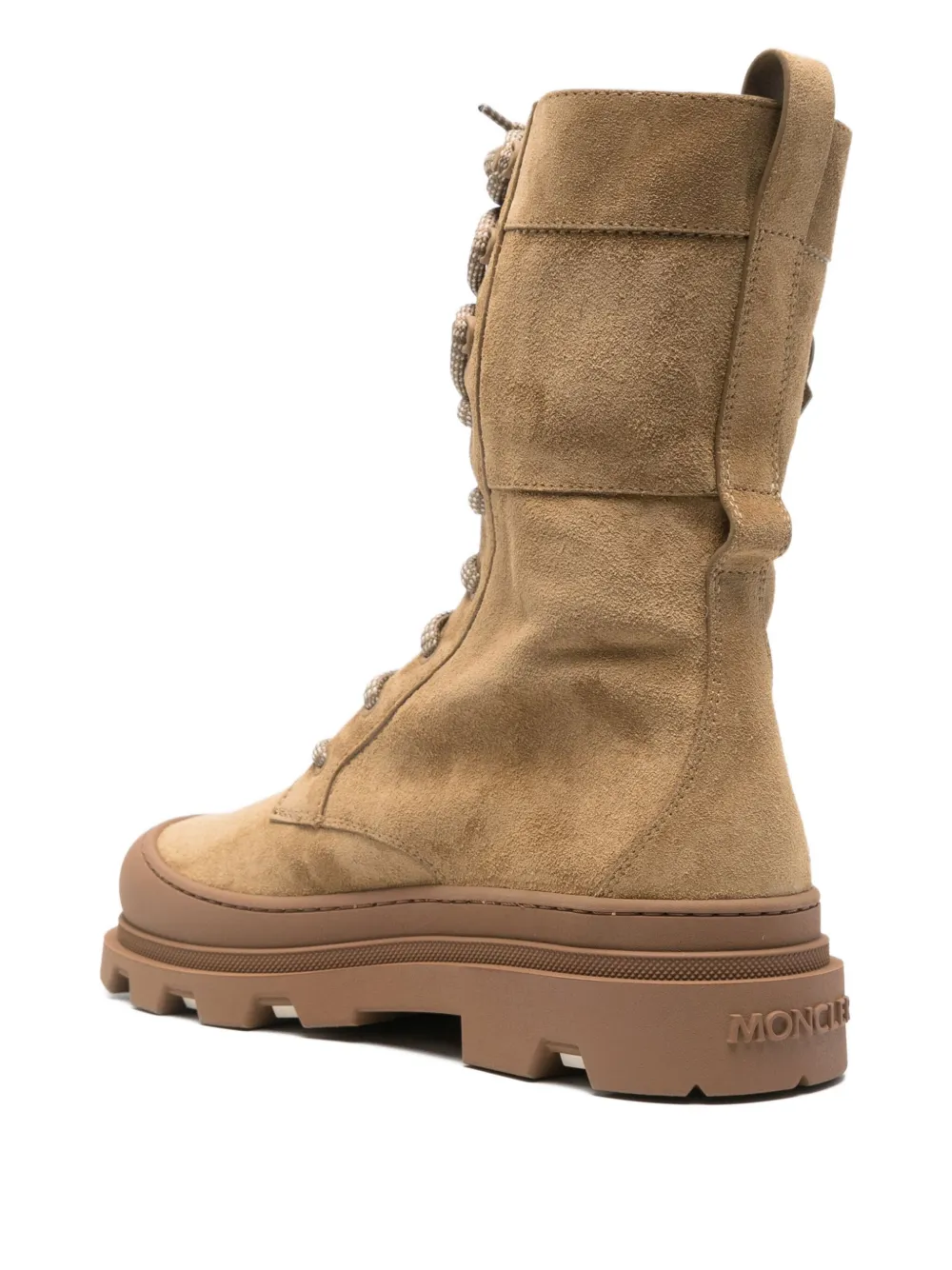 Moncler lace-up suede boots Neutrals