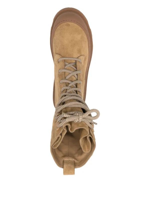 Moncler レースアップ スエードブーツ | ニュートラル | FARFETCH JP